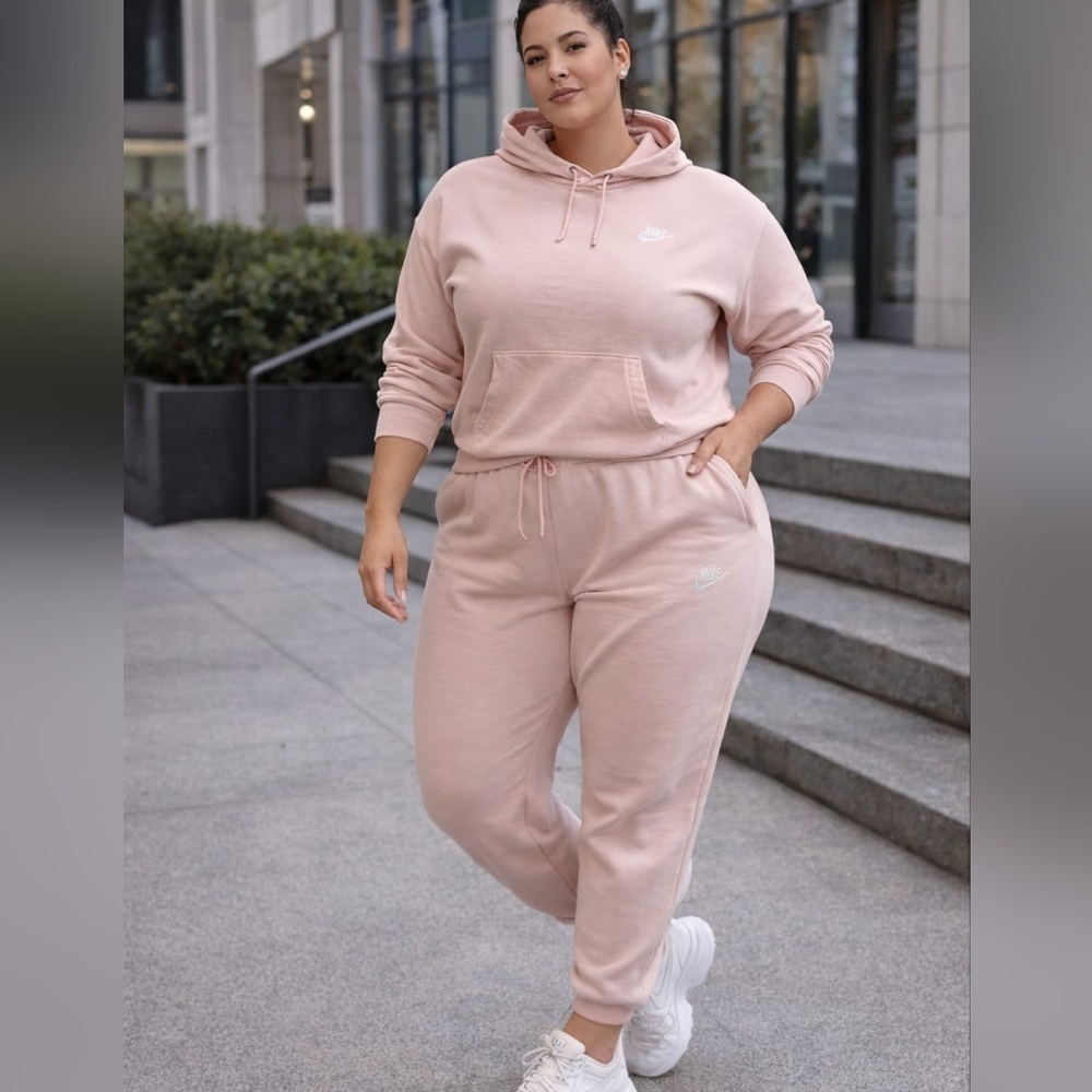 Nike Pink Sweatshirt and Joggers Set